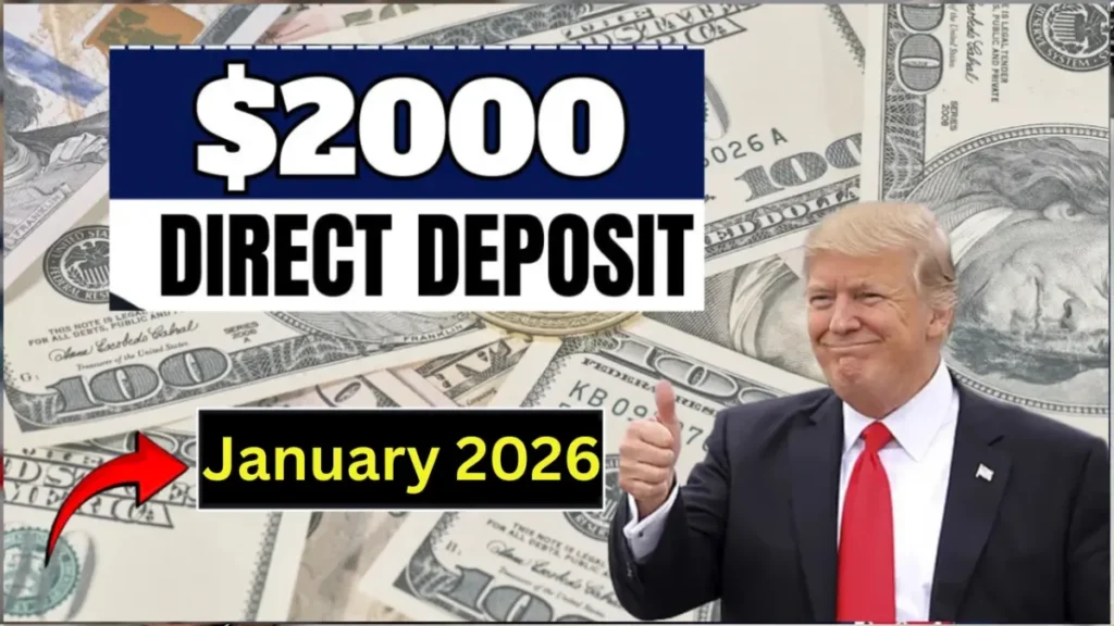 January 2026 $2,000 Federal Deposits